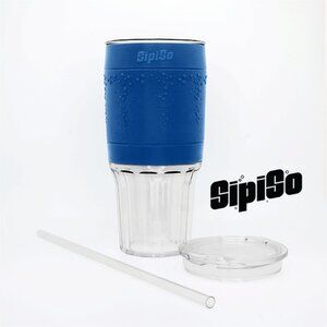 SIPISO Double Wall 40oz Tumbler BPA Free with Lid & Reusable Straw NEW!! ∘˙○˚.•